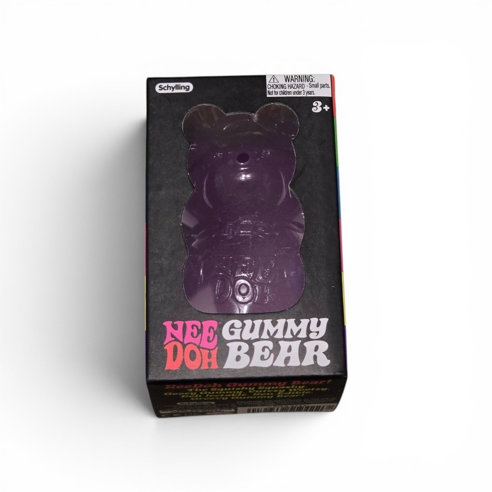 Schylling NeeDoh Gummy Bear Groovy Grape Purple Squishy‎ Fidget Toy 25344HY